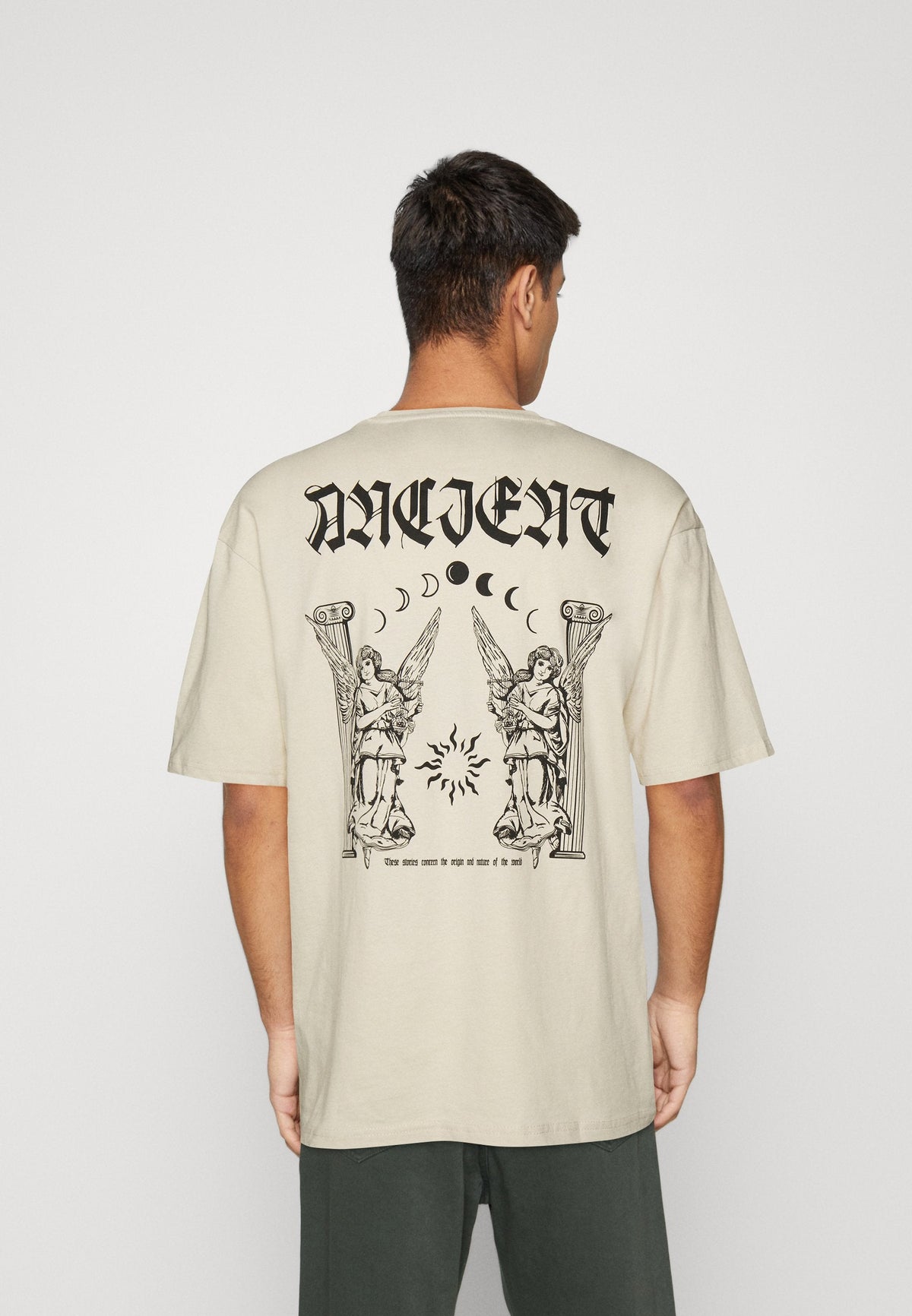 YOURTURN Unisex - Print T-Shirt - Off White