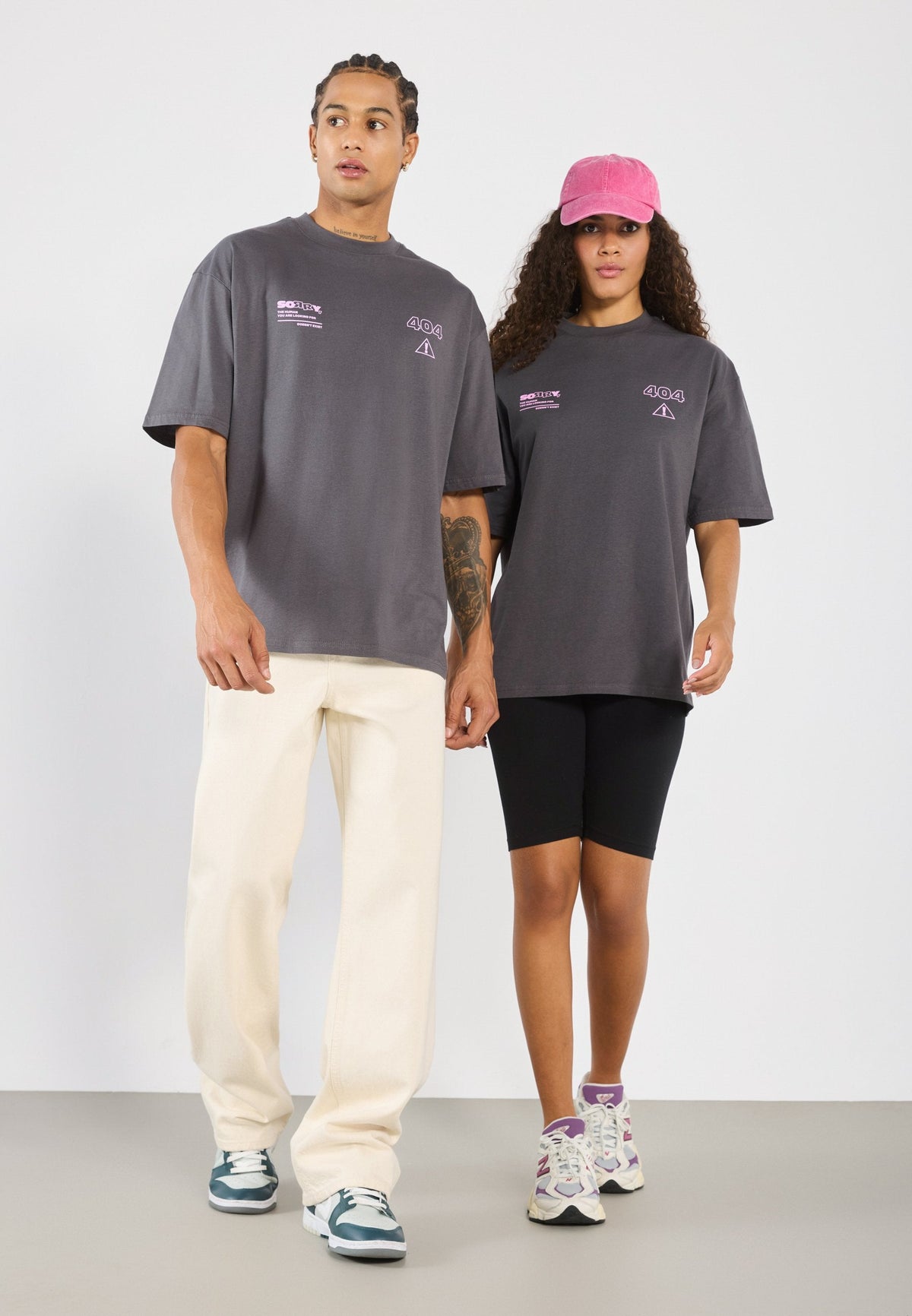 YOURTURN UNISEX - Print T-shirt - Asphalt