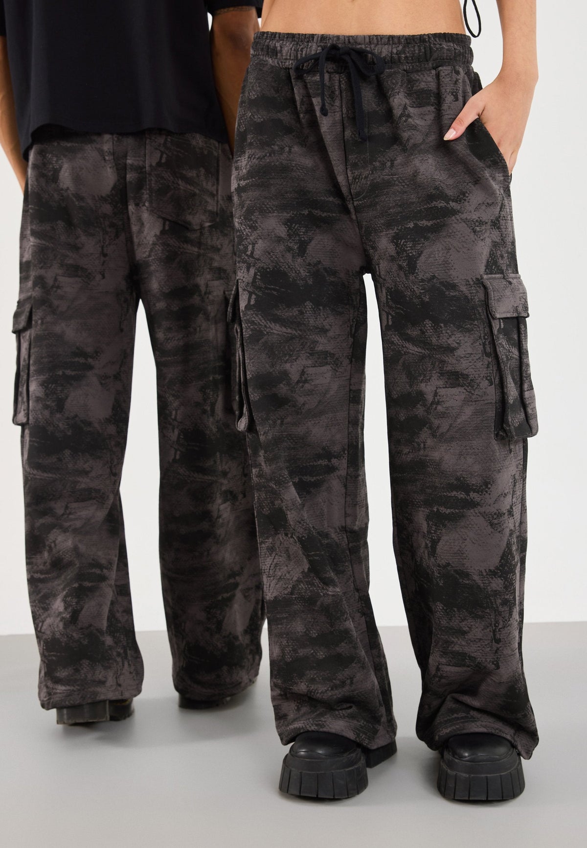 YOURTURN UNISEX - Cargo Trousers - Grey