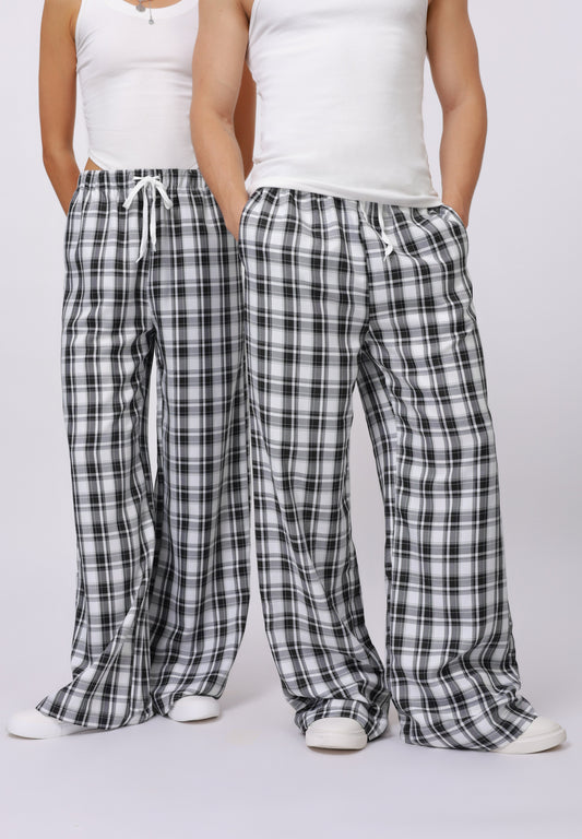 YOURTURN UNISEX - Trousers - Black,white,light Grey