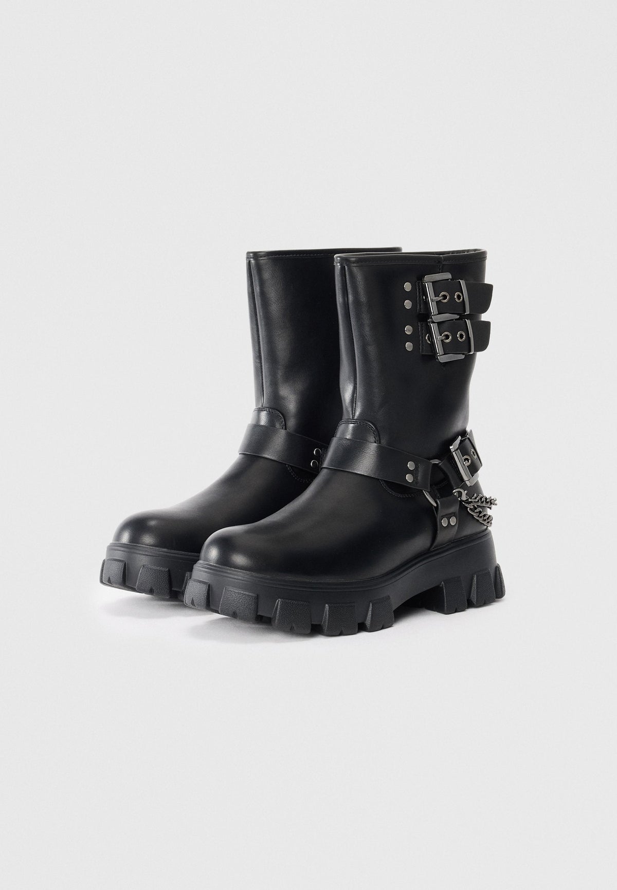 YOURTURN UNISEX - Cowboy/biker Ankle Boot - Black