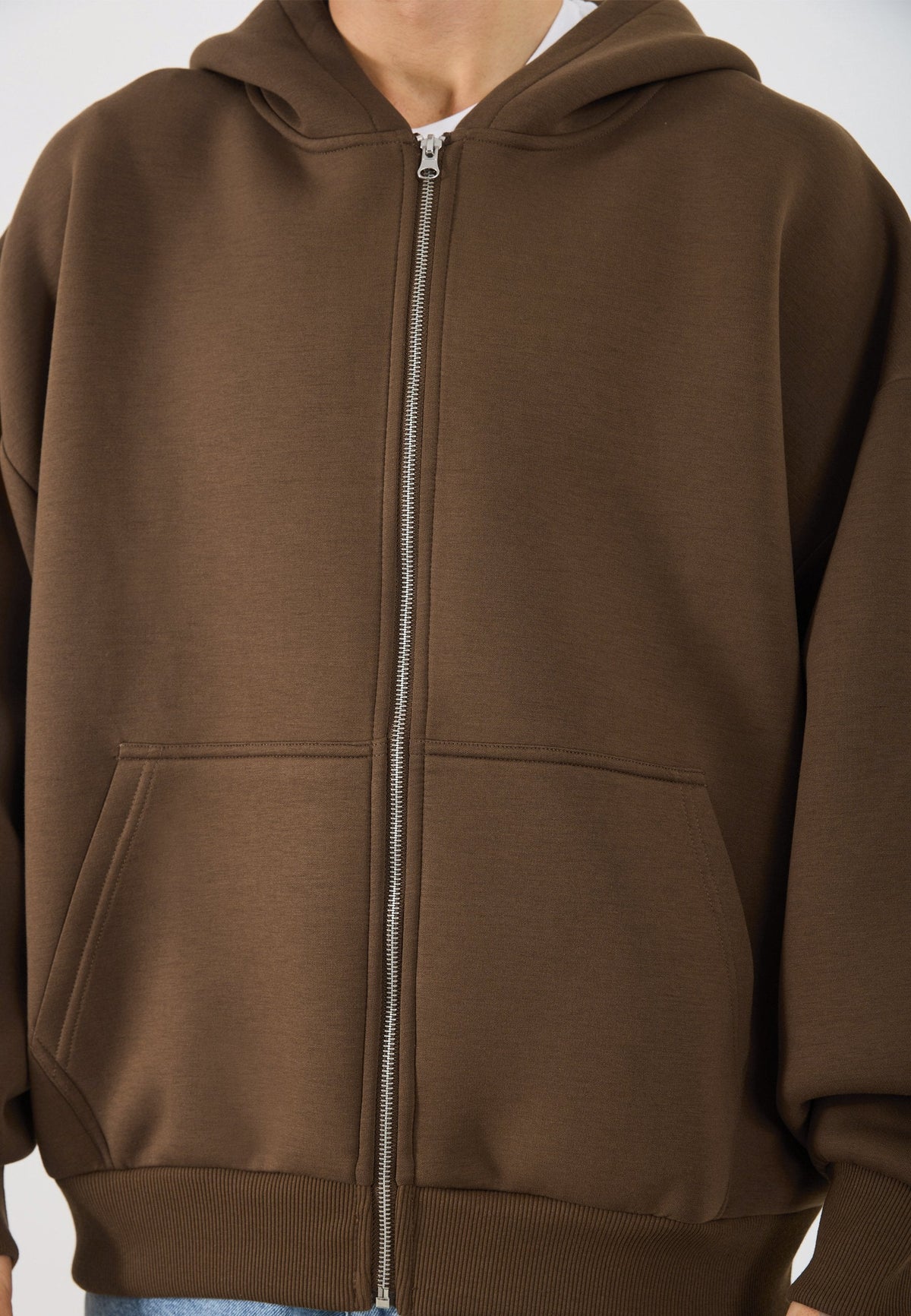 YOURTURN SCUBA ZIP UNISEX - Zip-up Sweatshirt - Coffee Liqueur