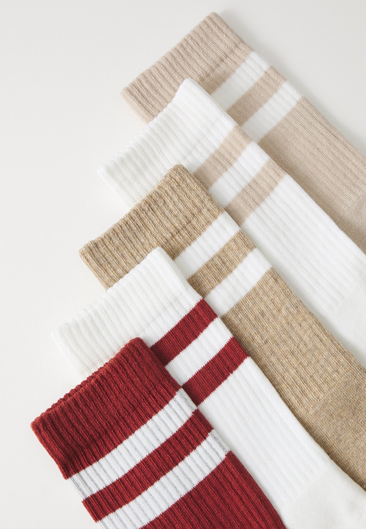 YOURTURN UNISEX 5 PACK - Socks - Beige/light Brown