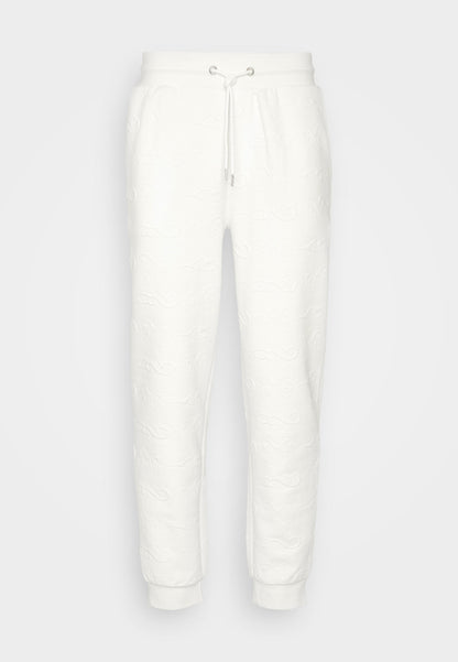 YOURTURN Tribal Embossed Unisex - Tracksuit Bottoms - Off White
