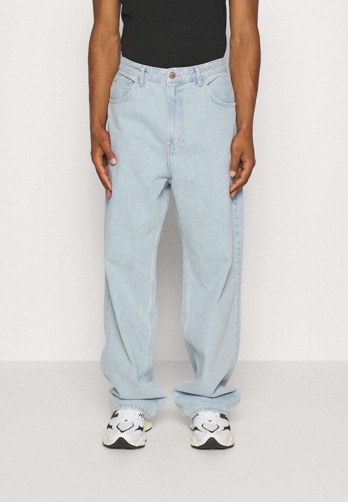 YOURTURN Baggy Jeans Unisex - Relaxed Fit Jeans - Light Blue Denim