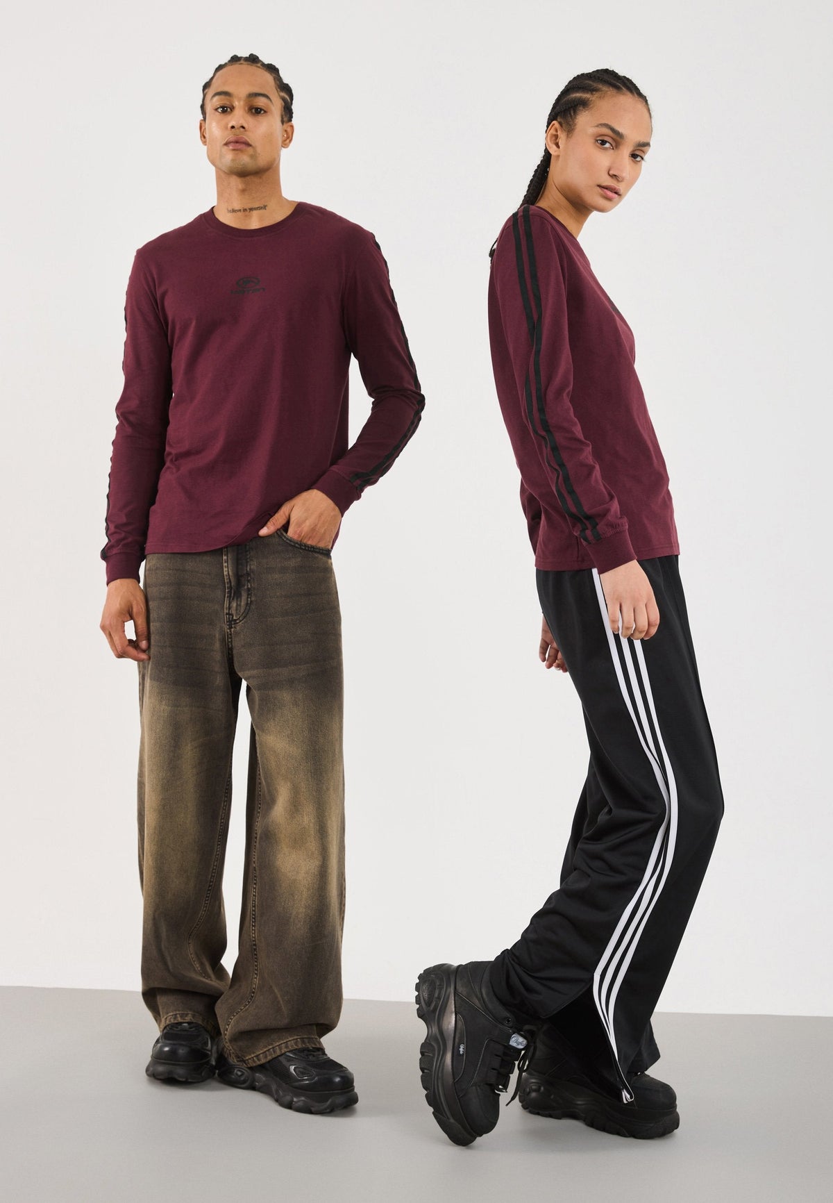 YOURTURN UNISEX - Long Sleeved Top - Bordeaux