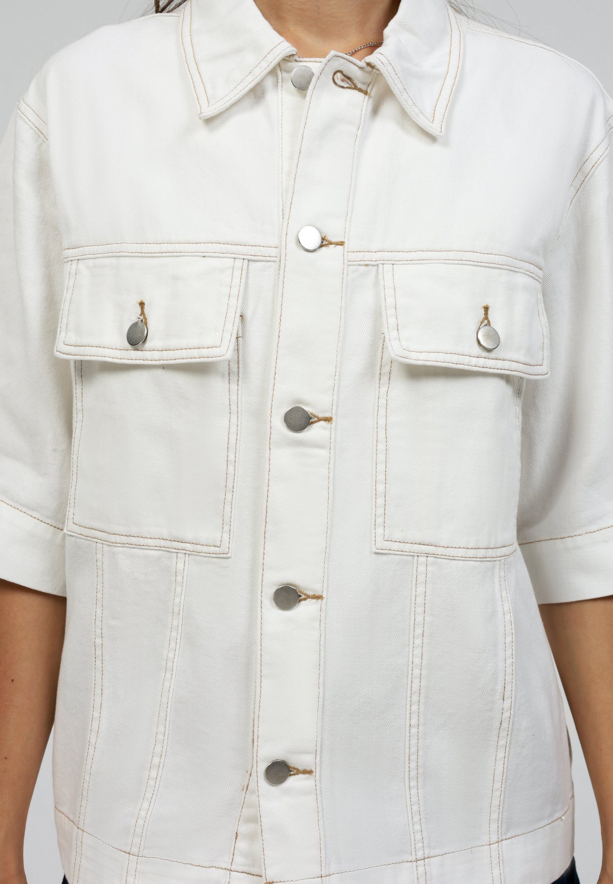YOURTURN UNISEX DENIM - Shirt - Stone Wash
