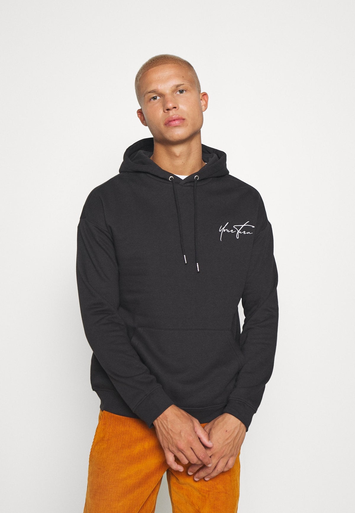 YOURTURN Bold Script Hoodie Unisex - Sweatshirt - Black