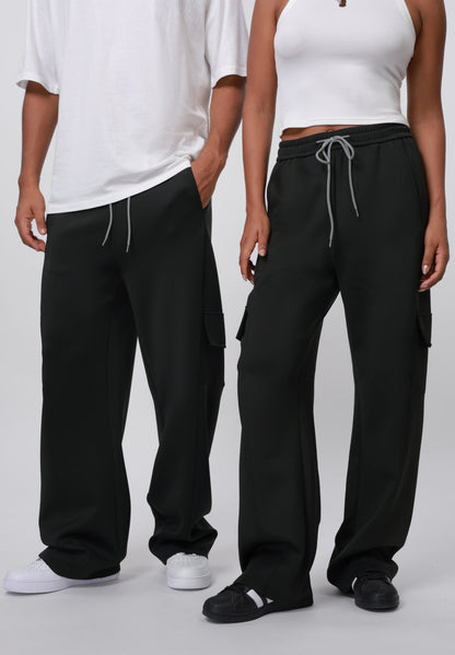 YOURTURN UNISEX SCUBA - Cargo Trousers - Black