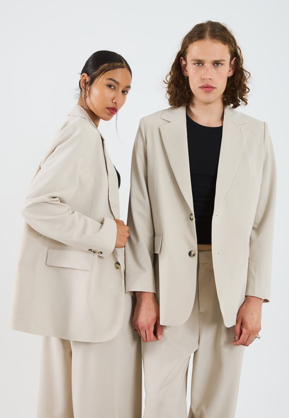 YOURTURN UNISEX - Blazer - Stone