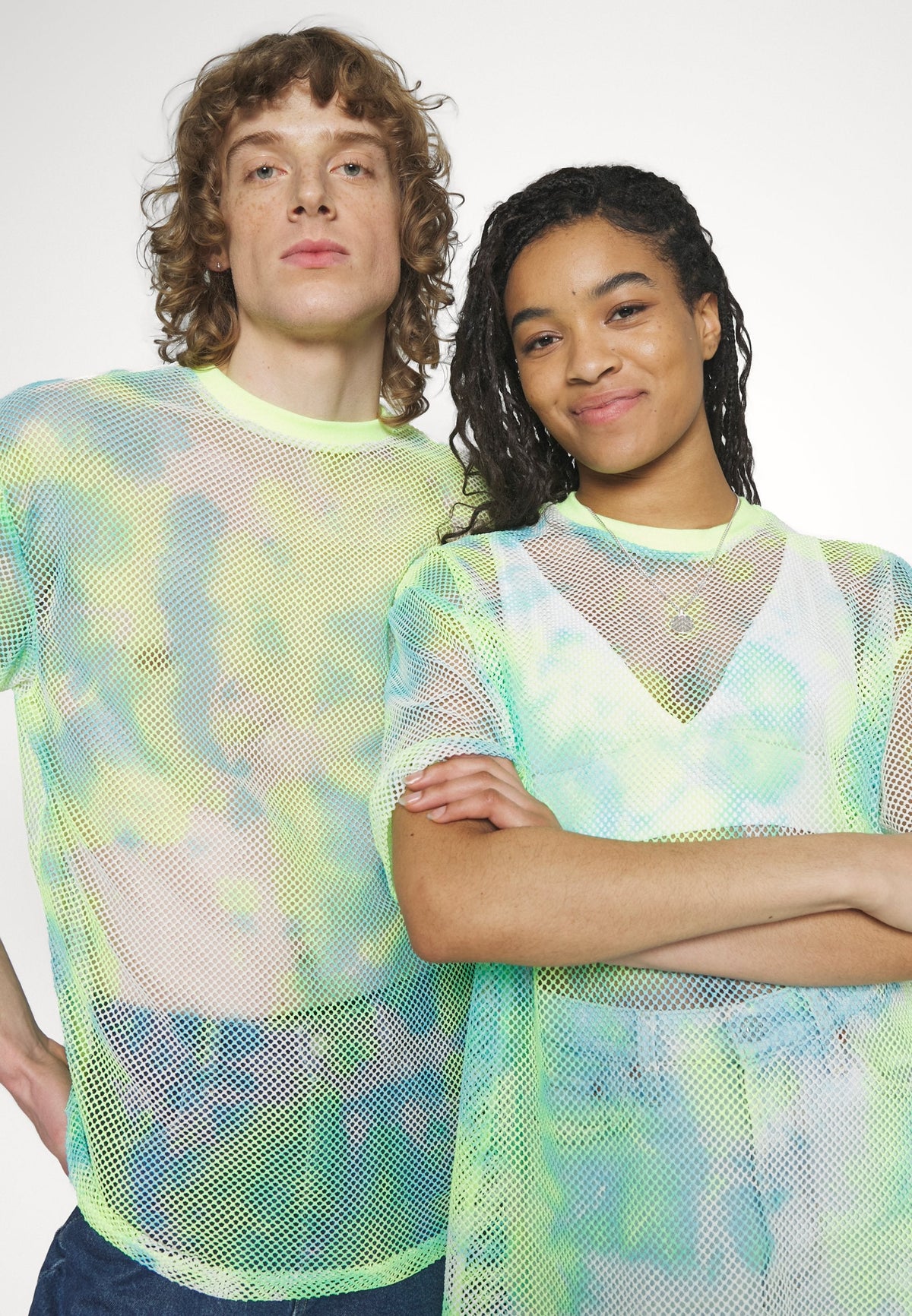 YOURTURN Unisex - Print T-Shirt - Light Blue
