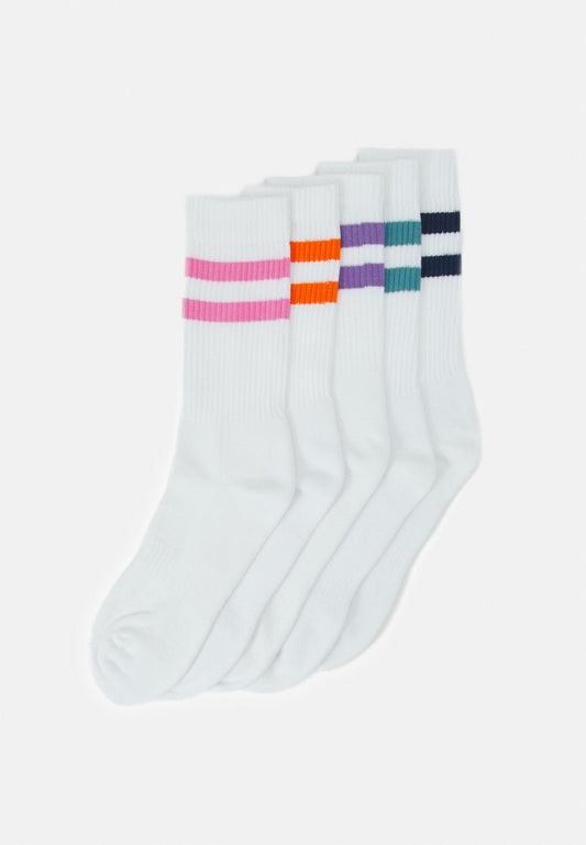 YOURTURN 5 Pack - Socks - White/Multicoloured