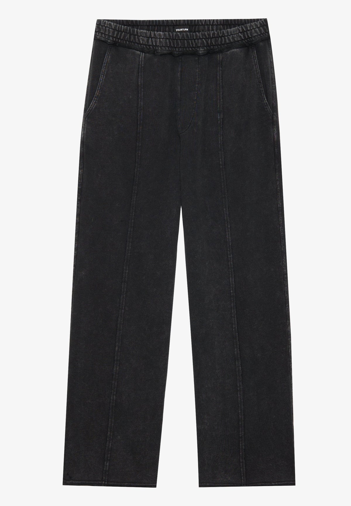 YOURTURN UNISEX - Tracksuit Bottoms - Washed Dk Grey