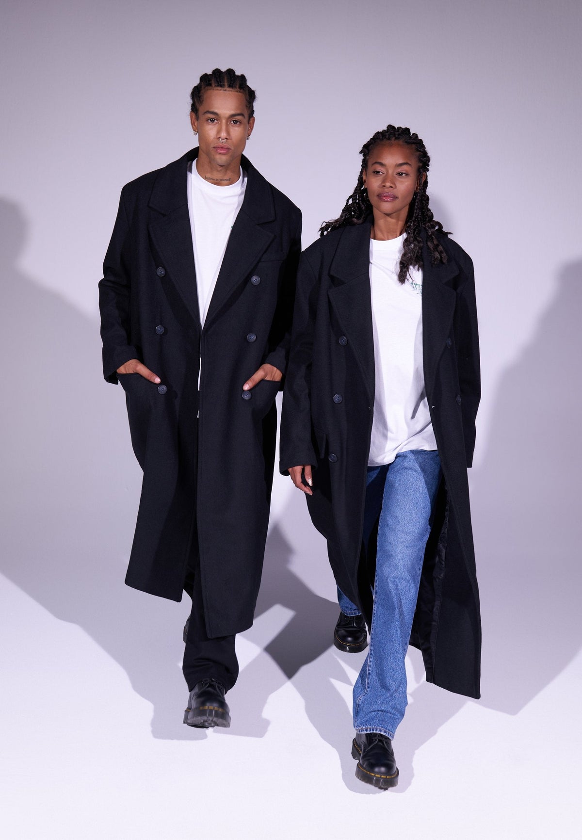 YOURTURN UNISEX - Classic Coat - Black