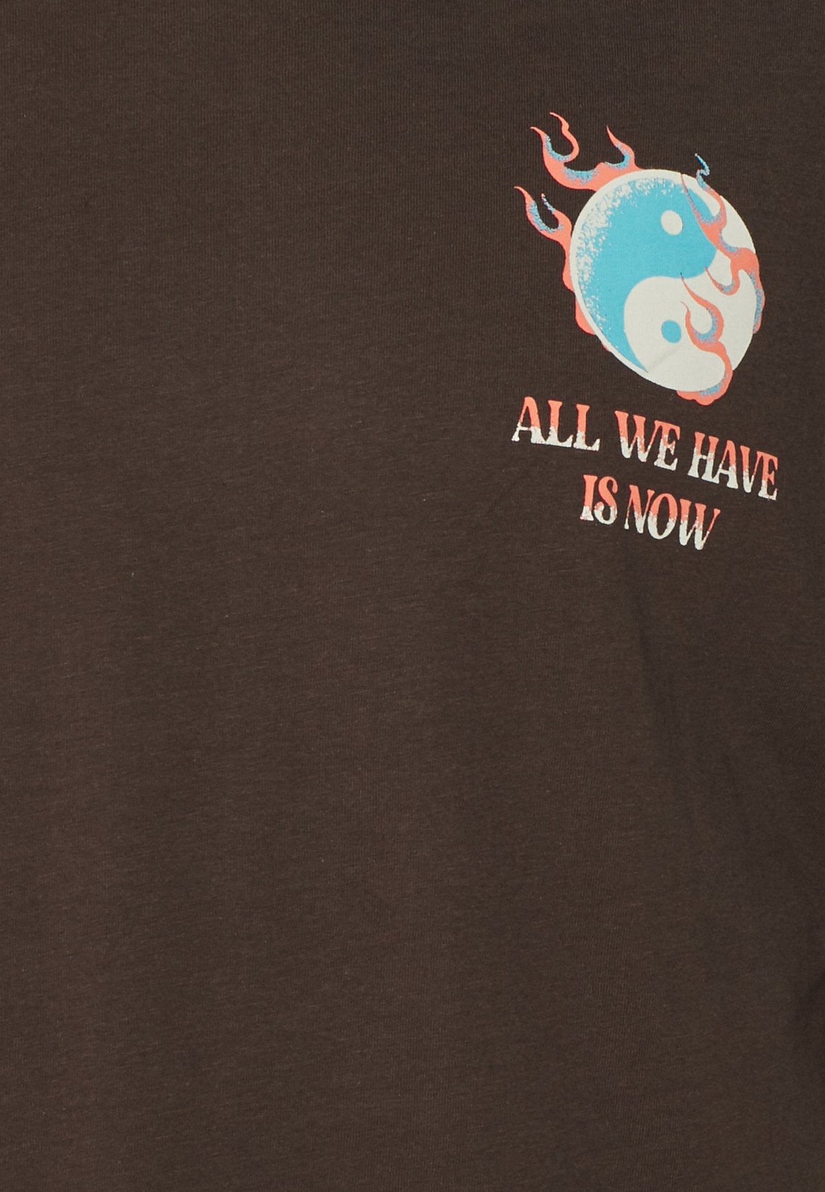 YOURTURN Graphic Tee Unisex - Print T-Shirt - Brown