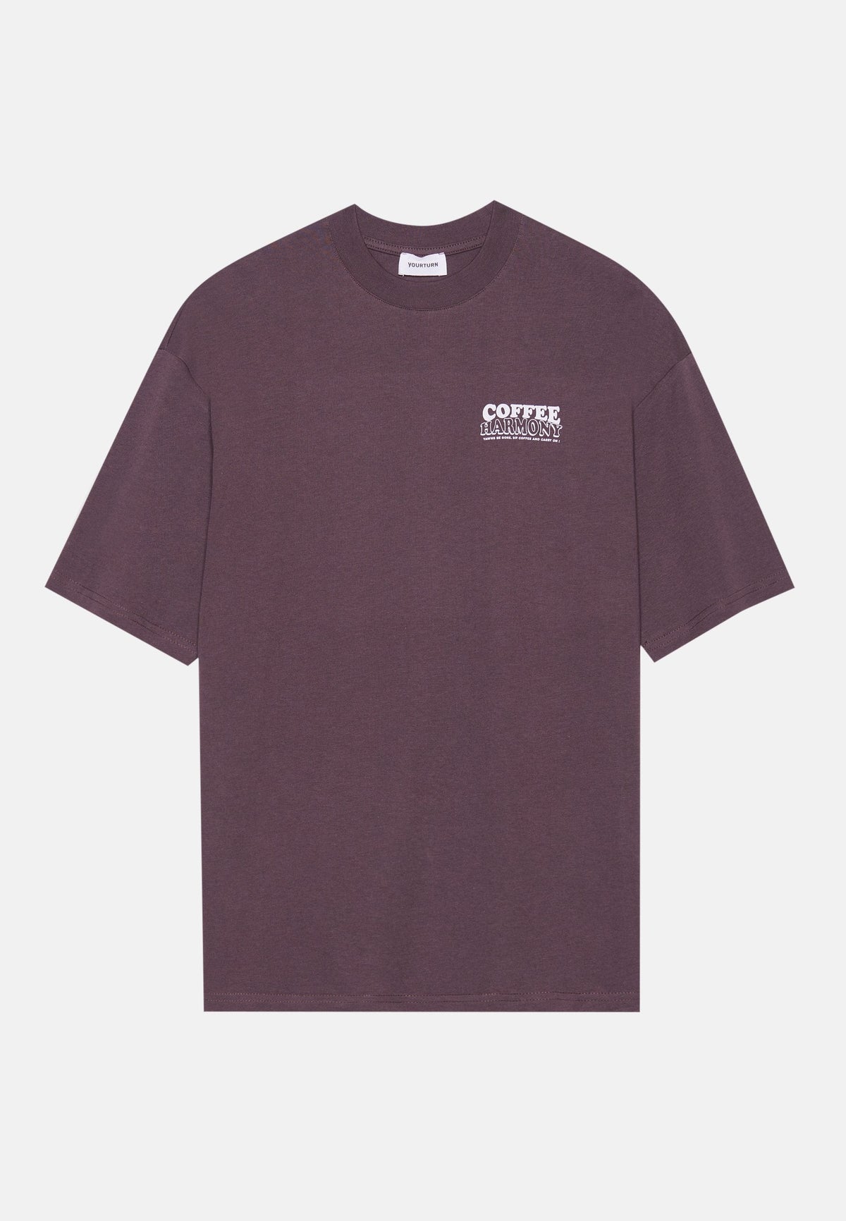 YOURTURN UNISEX - Print T-shirt - Beige