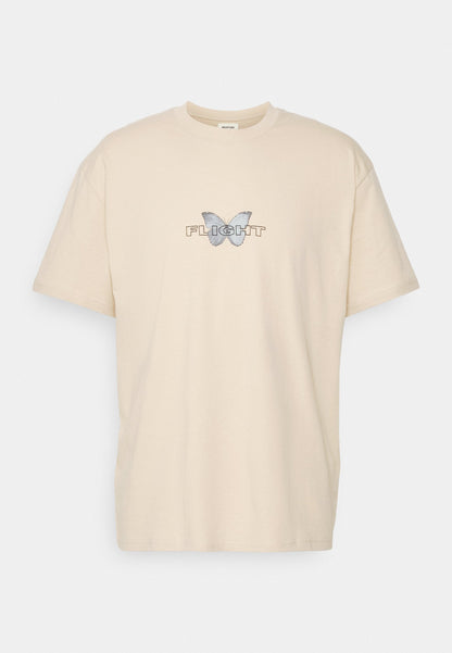 YOURTURN Unisex - Print T-Shirt - Tan