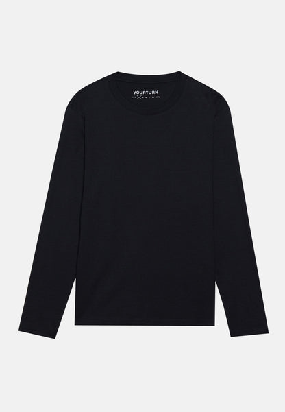 YOURTURN UNISEX 2 PACK - Long Sleeved Top - Black/dark Grey