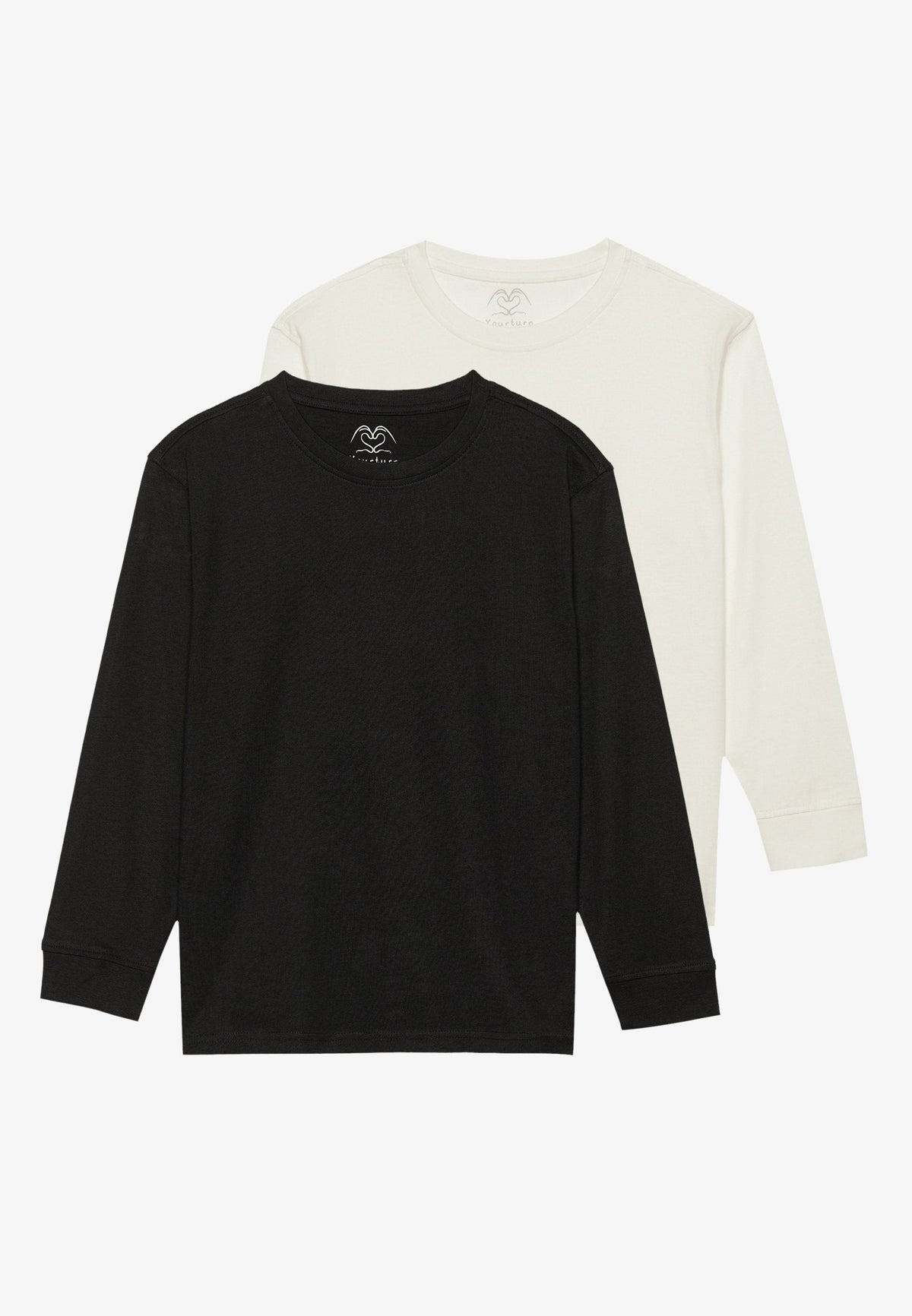 UNISEX 2 PACK - Long Sleeved Top - Black