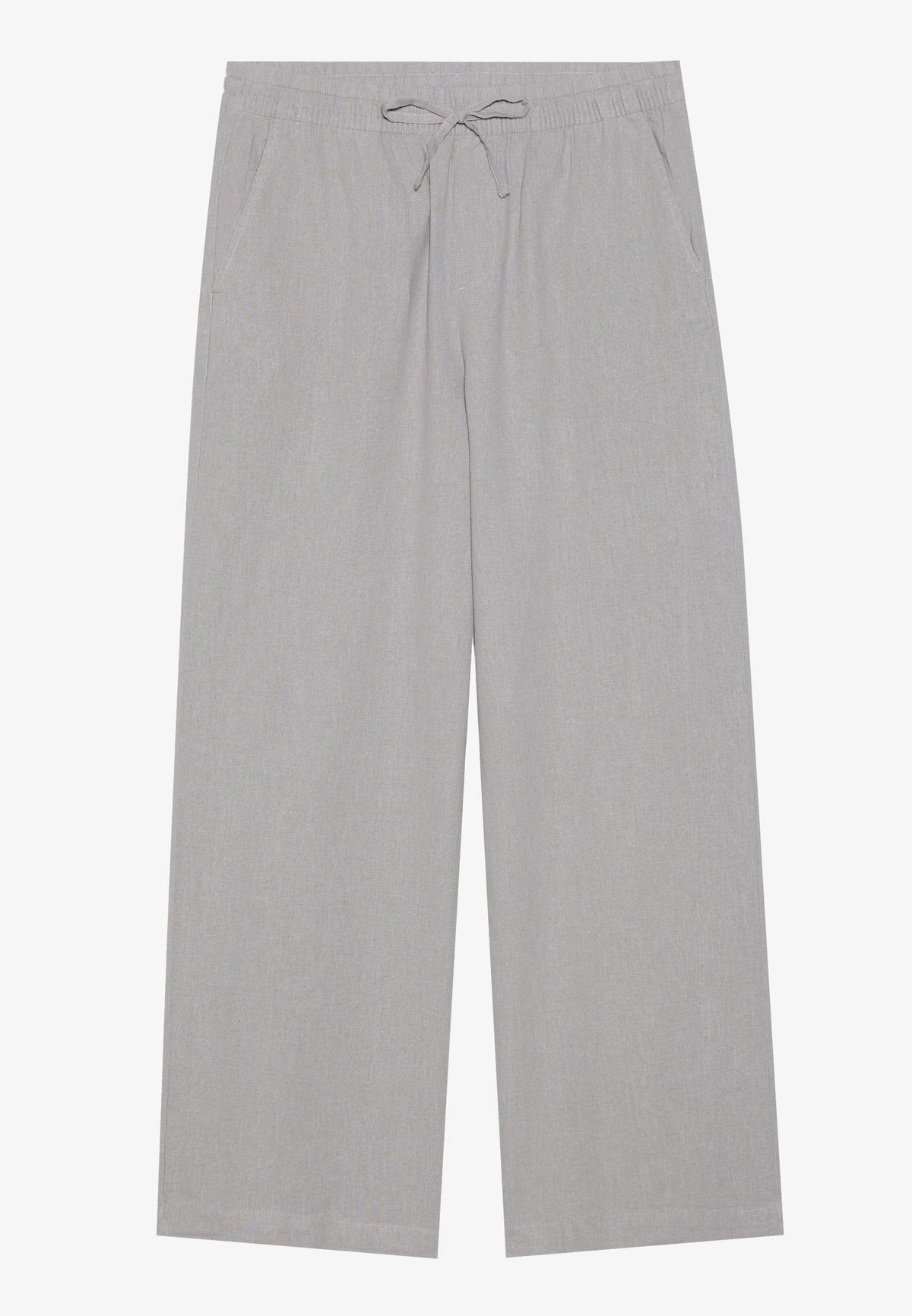 YOURTURN LINEN MIX BLEND UNISEX - Trousers - Off-white