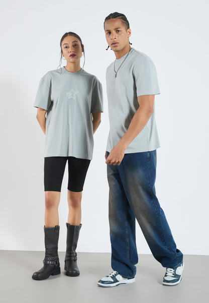 YOURTURN UNISEX - Print T-shirt - Ultimate Gray