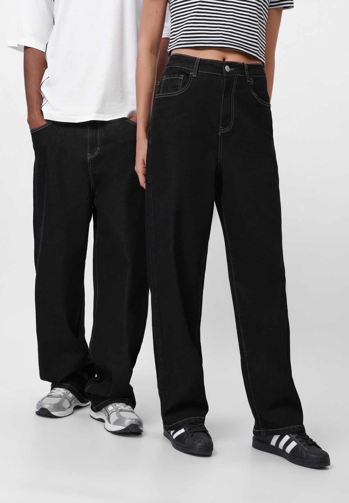 YOURTURN UNISEX - Baggy Jeans - Dark Blue
