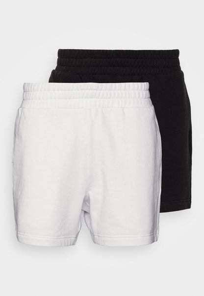 YOURTURN 2 PACK UNISEX - Sports Shorts - Black/tan