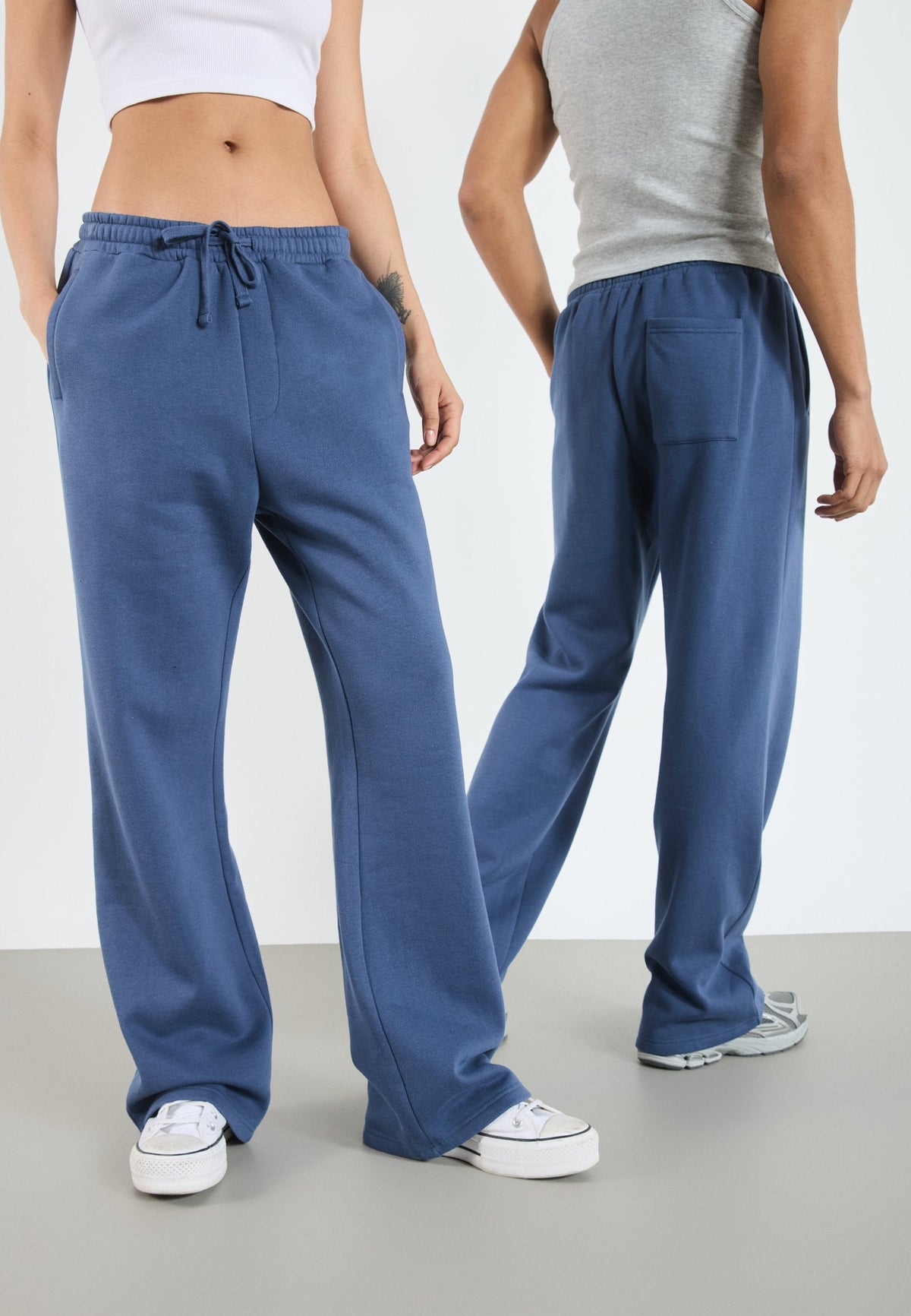 YOURTURN UNISEX - Tracksuit Bottoms - Blue