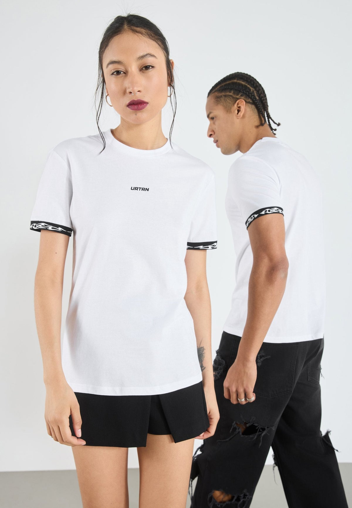 YOURTURN UNISEX - Basic T-shirt - Bright White