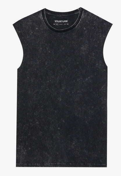 YOURTURN UNISEX 2 PACK - Print T-shirt - True Black/ultimate Grey