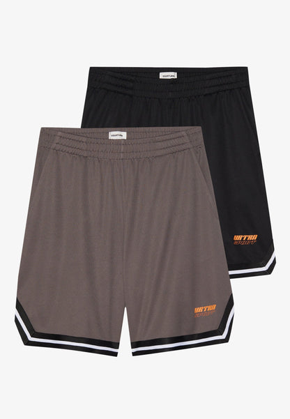 YOURTURN 2 PACK UNISEX - Tracksuit Bottoms - Black/dark Grey