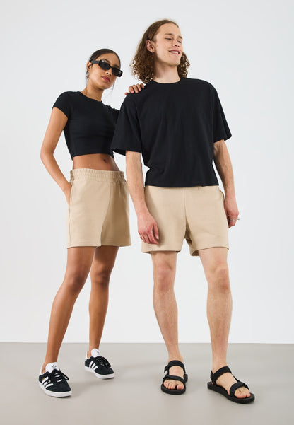 YOURTURN 2 PACK UNISEX - Sports Shorts - Black/tan