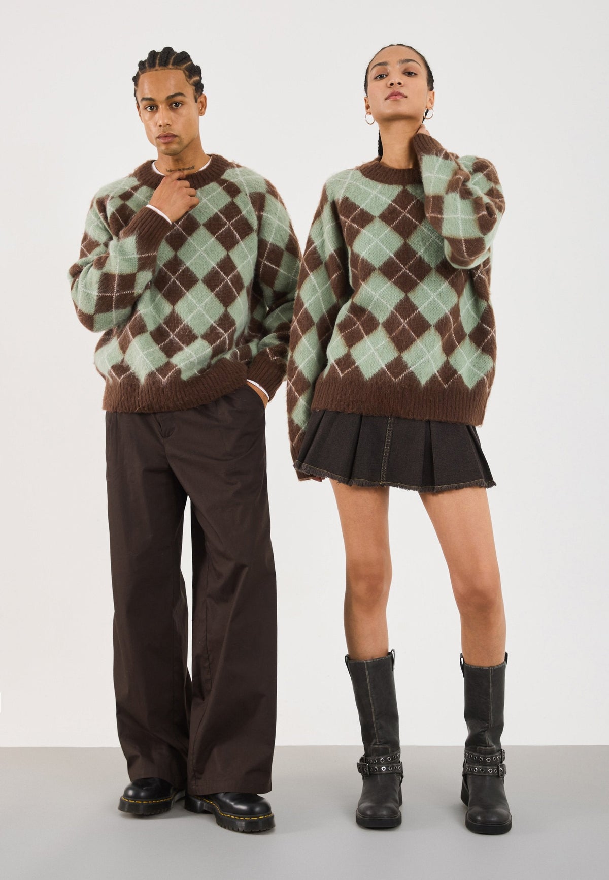 YOURTURN UNISEX - Jumper - Brown/Blue