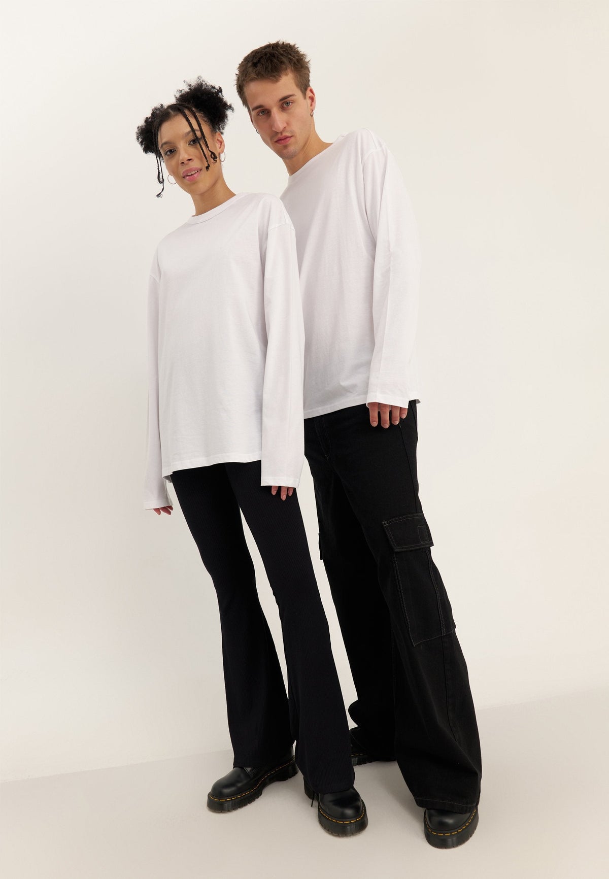 YOURTURN UNISEX 3 PACK - Long Sleeved Top - White/black/dark Grey
