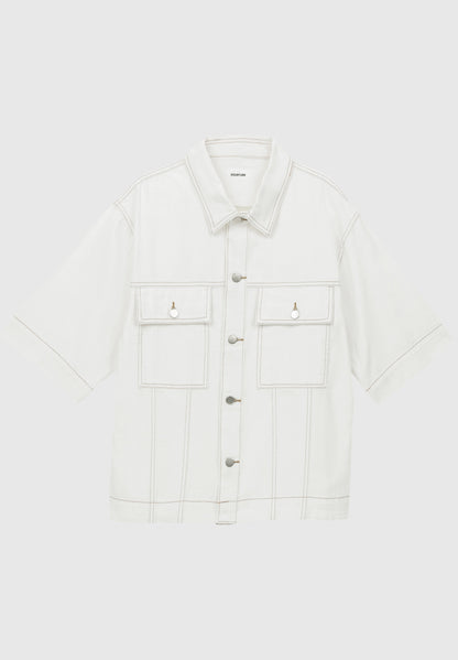 YOURTURN UNISEX DENIM - Shirt - Stone Wash