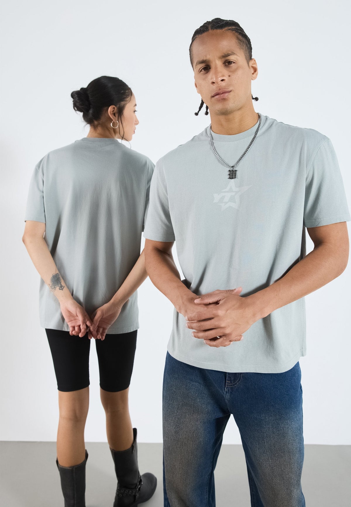 YOURTURN UNISEX - Print T-shirt - Ultimate Gray