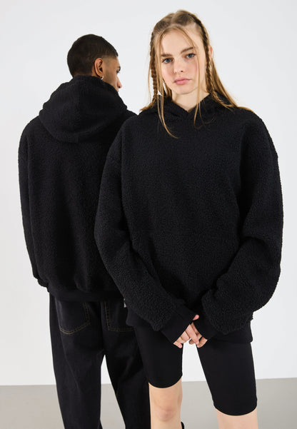 YOURTURN SHERPA BASIC UNISEX - Hoodie - Black