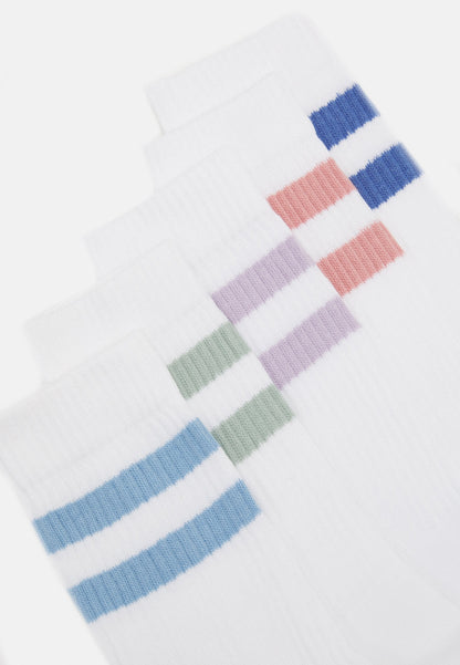 YOURTURN Socks - White/Multicoloured