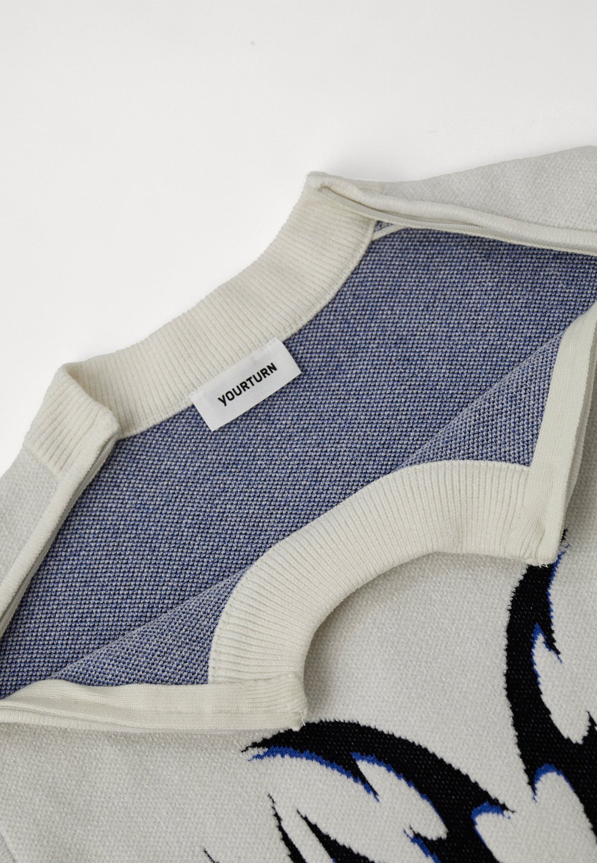 YOURTURN ADAPTIVE TRIBAL JUMPER UNISEX - Jumper - Off-white