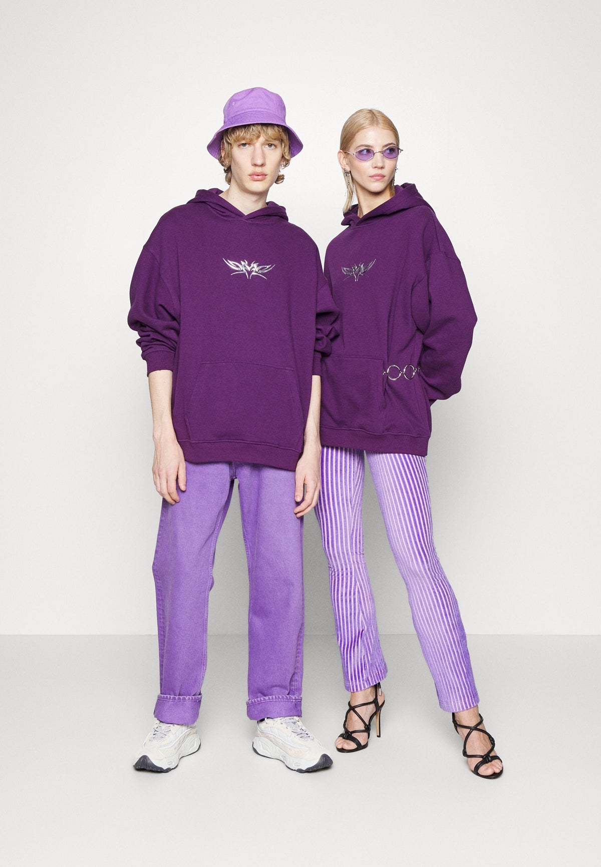YOURTURN Unisex - Hoodie - Dark Purple