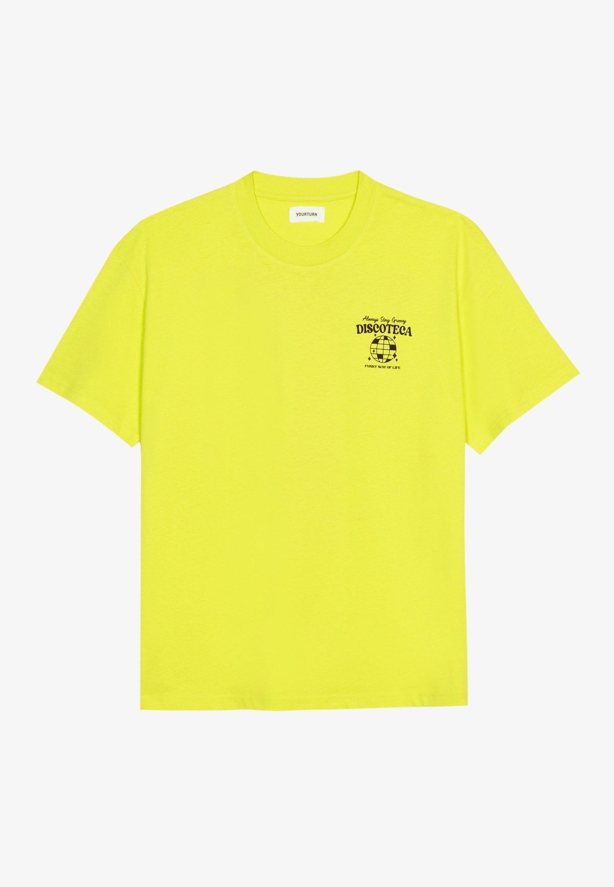 YOURTURN Unisex - Print T-Shirt - Light Green