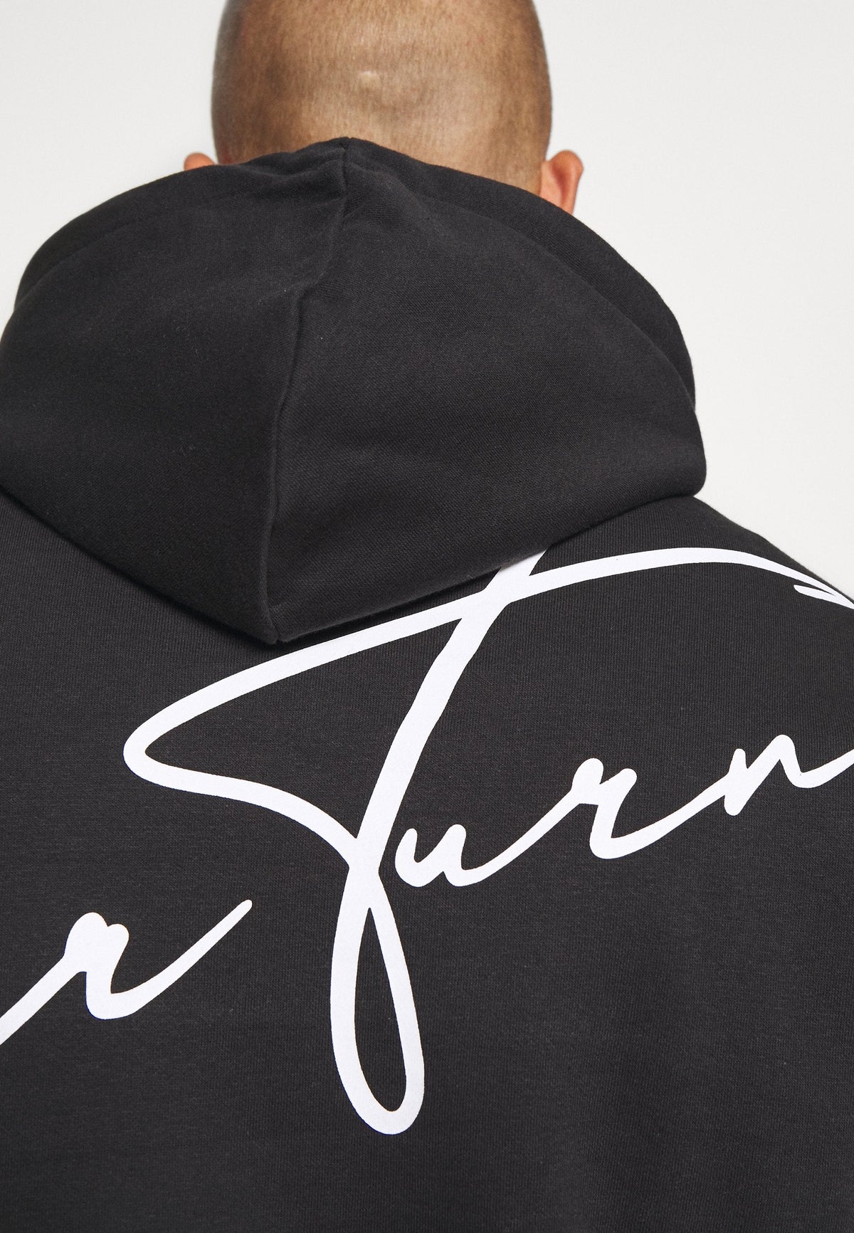 YOURTURN Bold Script Hoodie Unisex - Sweatshirt - Black