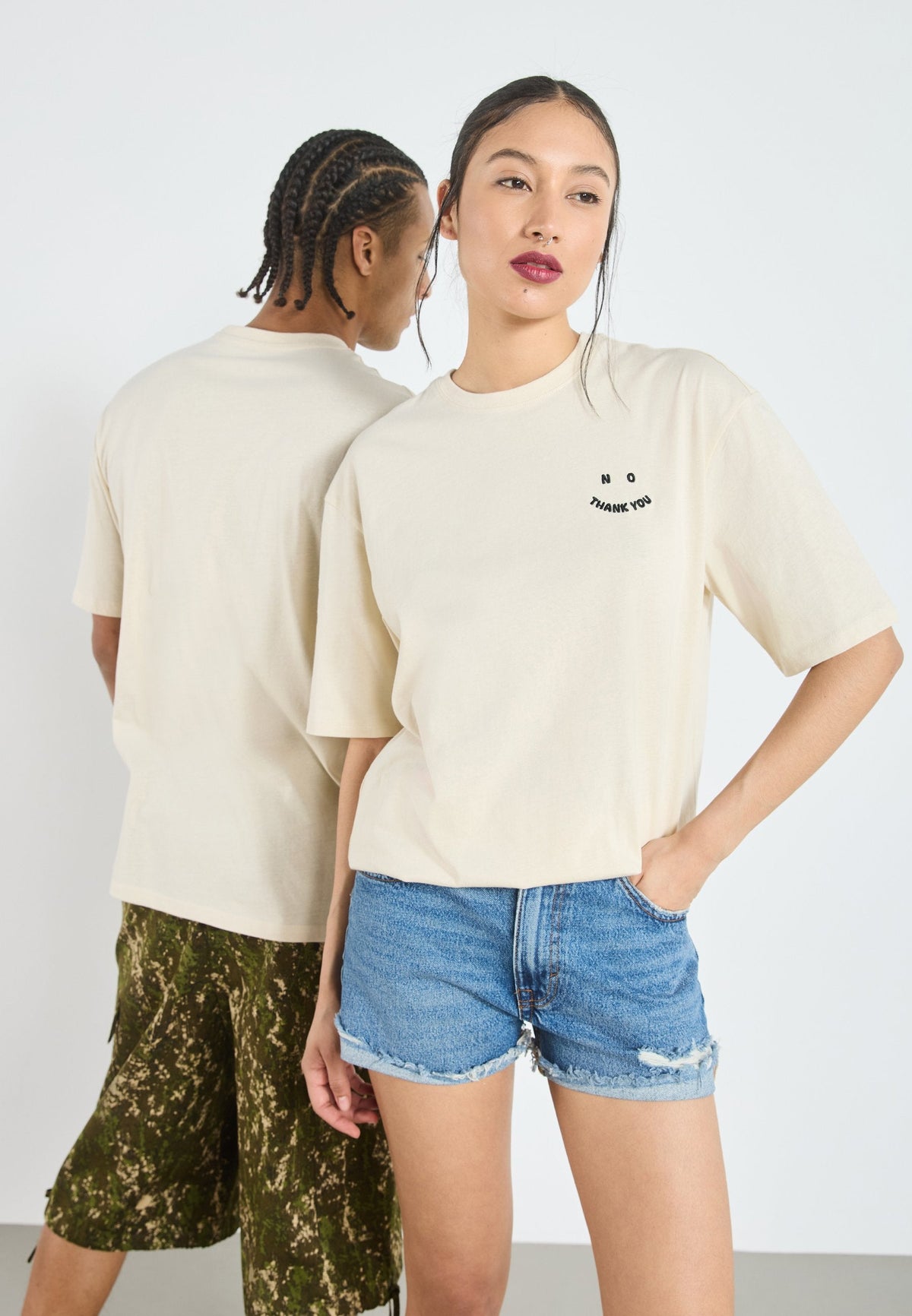 YOURTURN UNISEX - Basic T-shirt - Oatmeal
