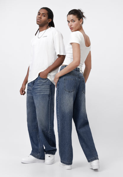 YOURTURN UNISEX - Baggy Jeans - 966 - Dirty Denim