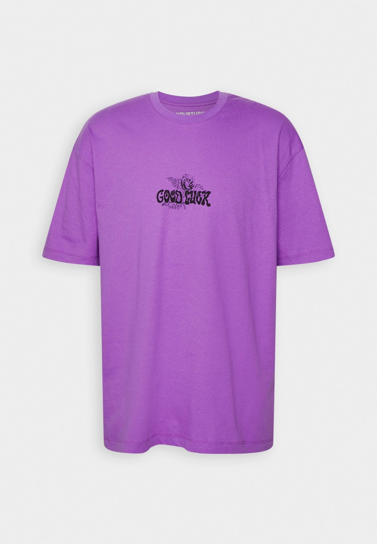 YOURTURN Unisex - Print T-Shirt - Purple