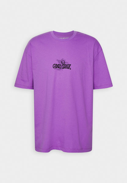 YOURTURN Unisex - Print T-Shirt - Purple