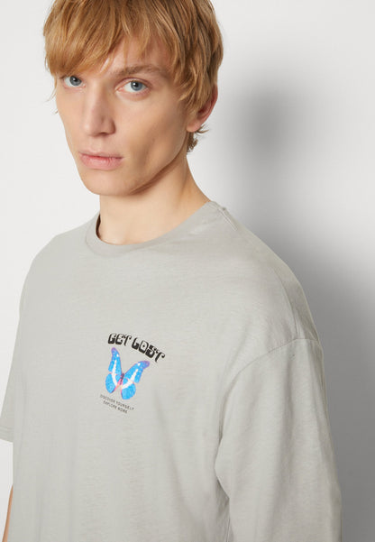 YOURTURN Get Lost Tee Unisex - Print T-Shirt - Grey