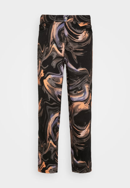 YOURTURN Phluid Unisex - Relaxed Fit Jeans - Black Denim