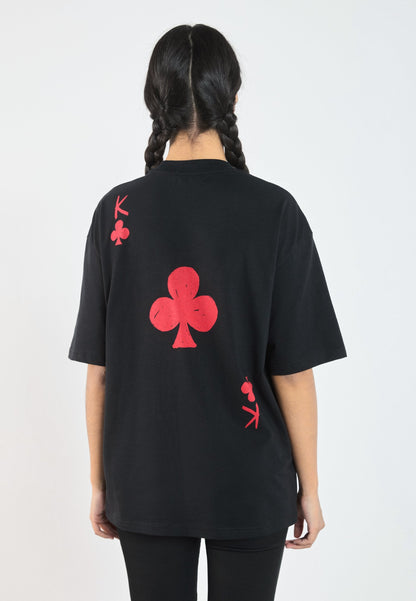 YOURTURN UNISEX - Print T-shirt - True Black