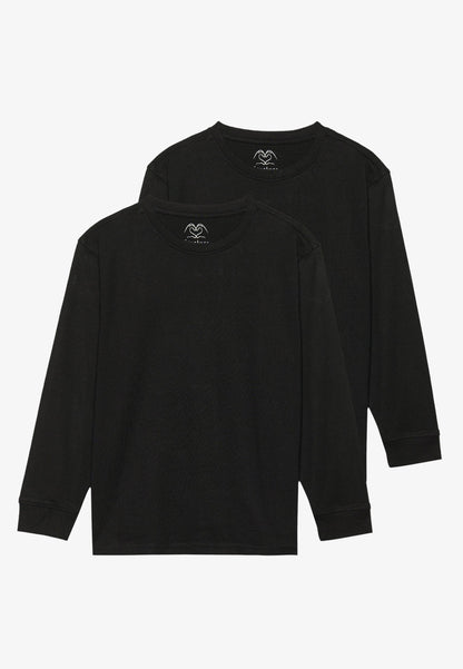 UNISEX 2 PACK - Long Sleeved Top - Black/off-white